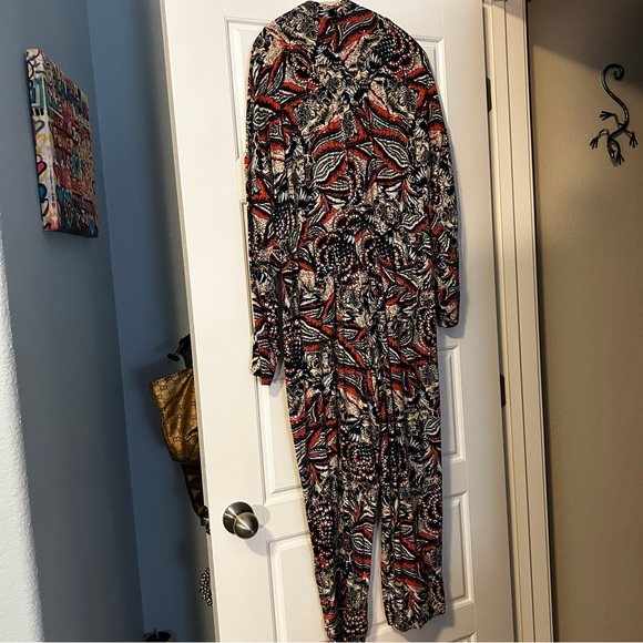 FP MOVEMENT Free People Printed Off to the Races Onesie Jumpsuit Size Small - Picture 4 of 15